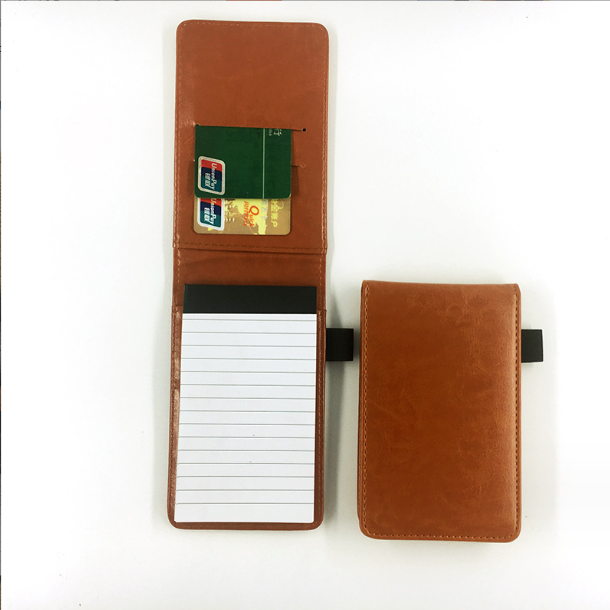 Office School Supplies Small Pads Leather Cover Retro Business Factory Custom Mini Memo Pad Business Pocket Notepad