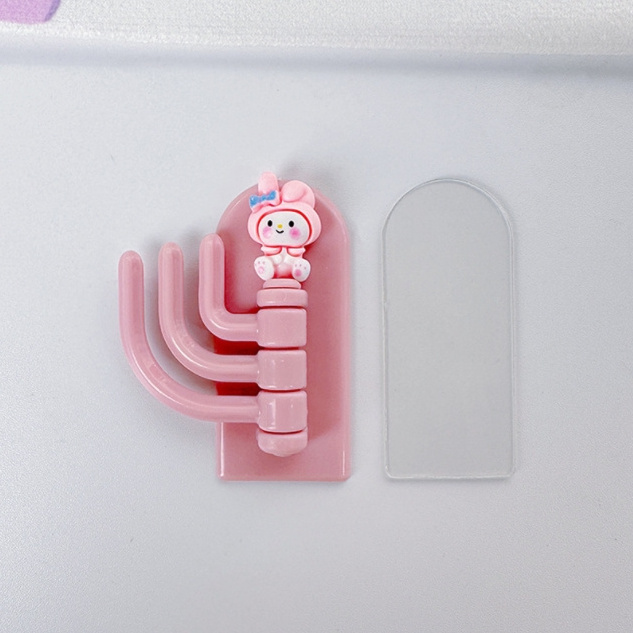 Wholesale Creative Removable Cartoon And Window Stick Portable Perforation Free Traceless Stick Door Hanging Key Hook