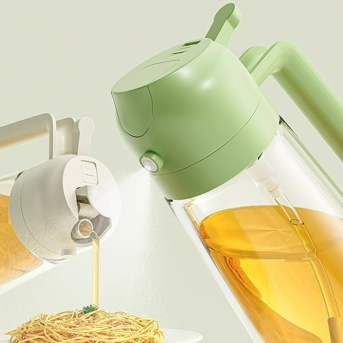 New Style Oil Pouring Sprayer Multi Functional Food-grade Glass Bottle Portable Oil Dispenser