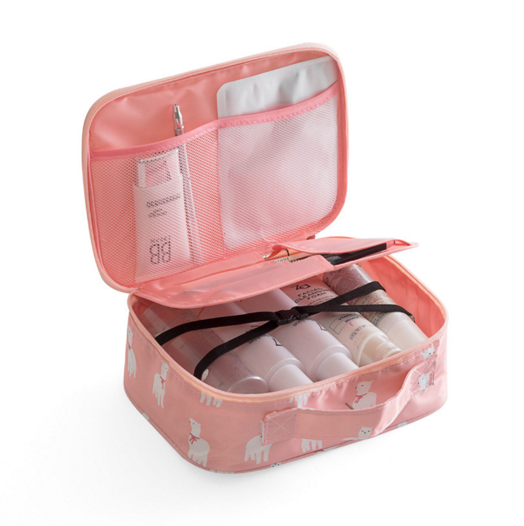 Multifunction Portable Travel Toiletry Bag Cosmetic Makeup Storage Bag With Zipper