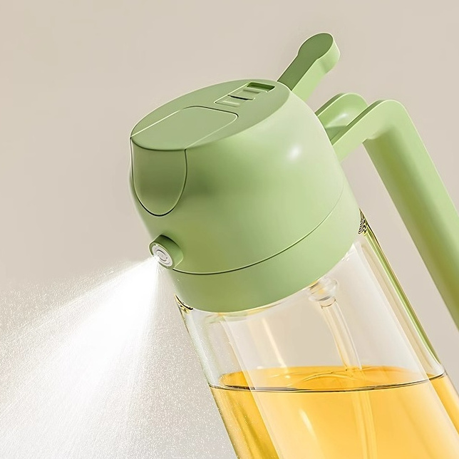 New Style Oil Pouring Sprayer Multi Functional Food-grade Glass Bottle Portable Oil Dispenser