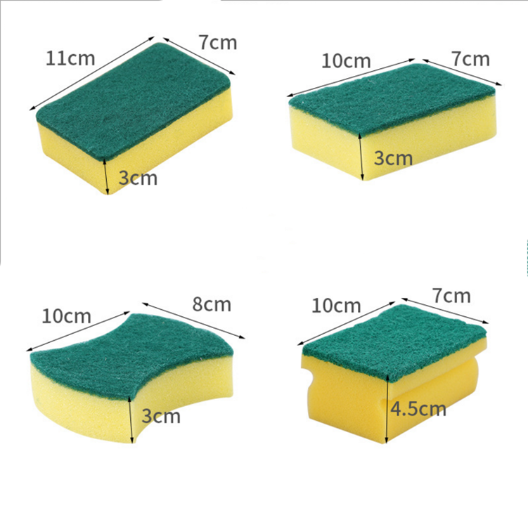 Wholesale Popular Kitchen High-density Dish Washing Household Cleaning Sponge Free Sample Wholesale Price Sponge for Shoes 1 PCS