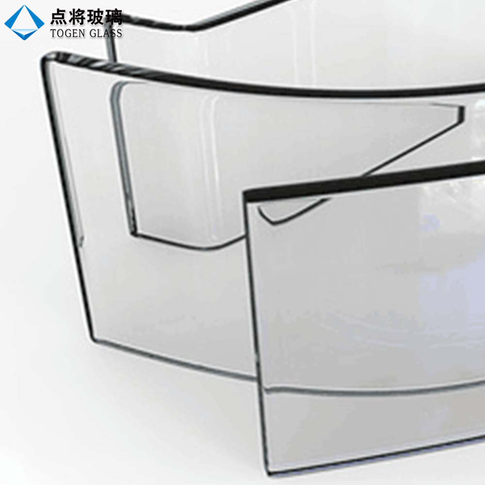 China Supplier Safety Clear Tempered Curved Glass Price