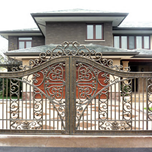 Good Quality Factory Directly Luxury Main Entrance Doors And Modern Gate Pillar Design Villa