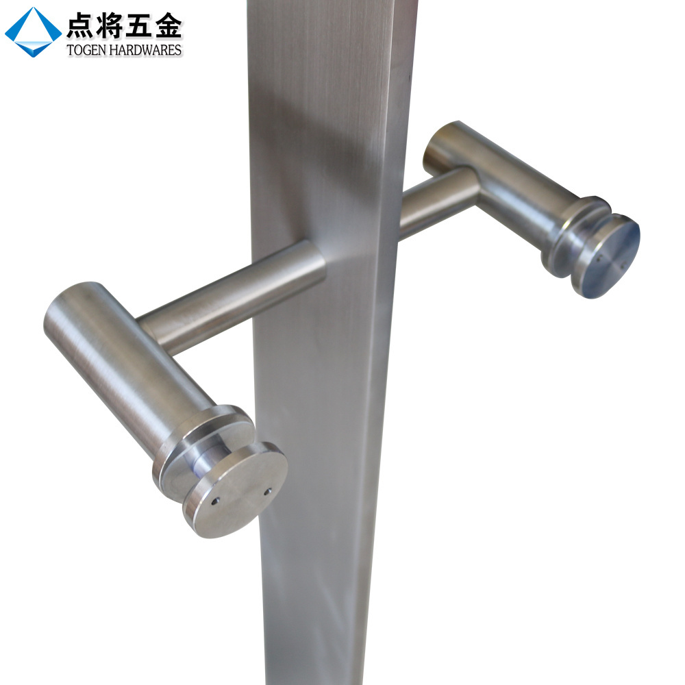 Satin Stainless Steel Outdoor Glass Railing Systems