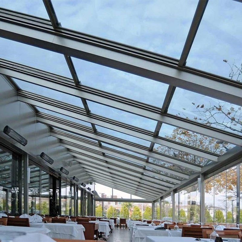 Clear Flat tempered laminated glass roof panels