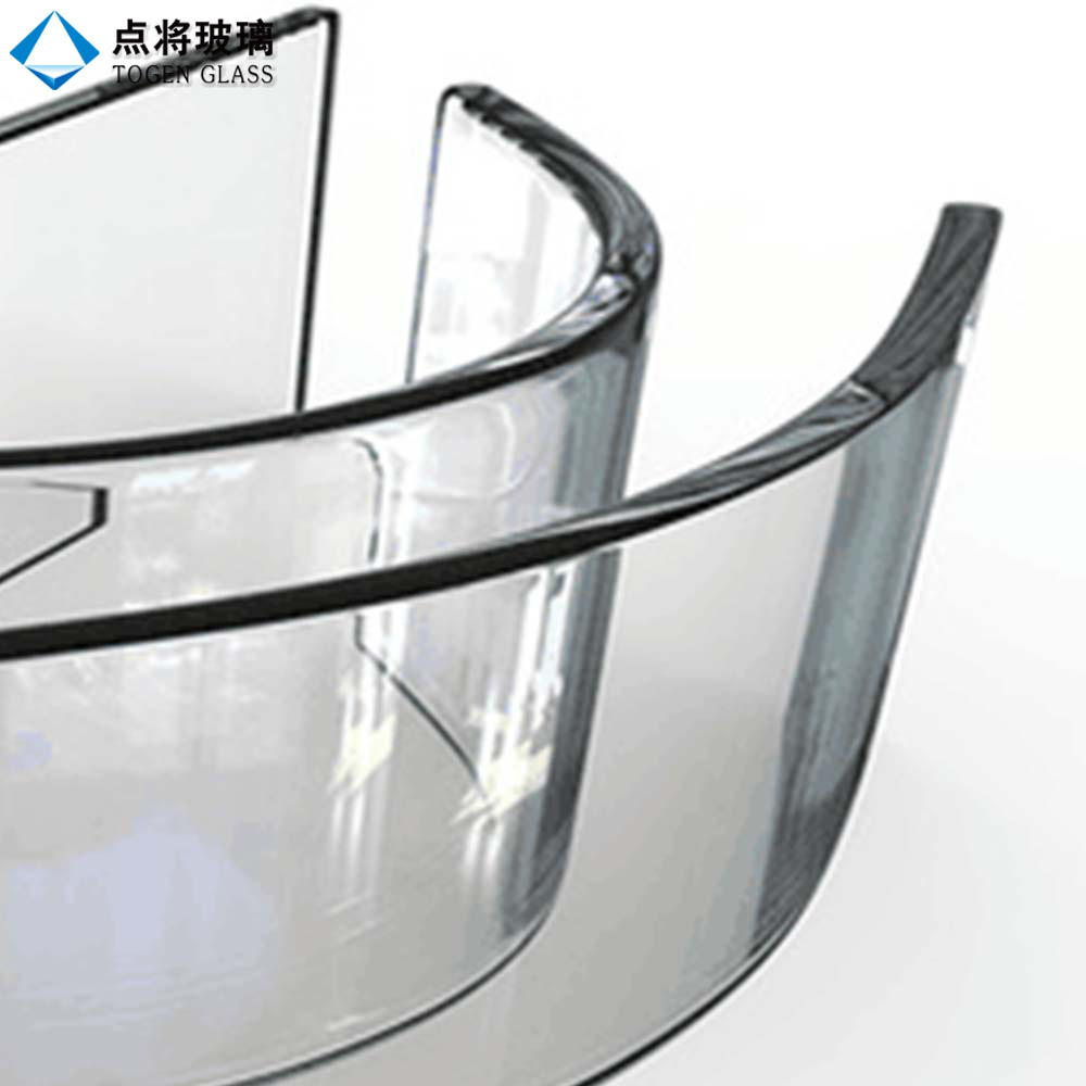 China Supplier Safety Clear Tempered Curved Glass Price