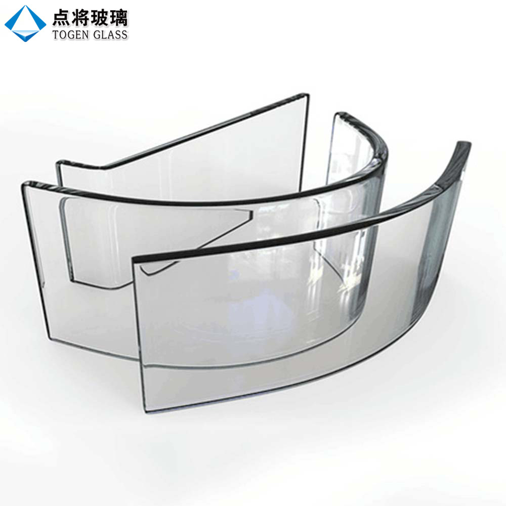 China Supplier Safety Clear Tempered Curved Glass Price