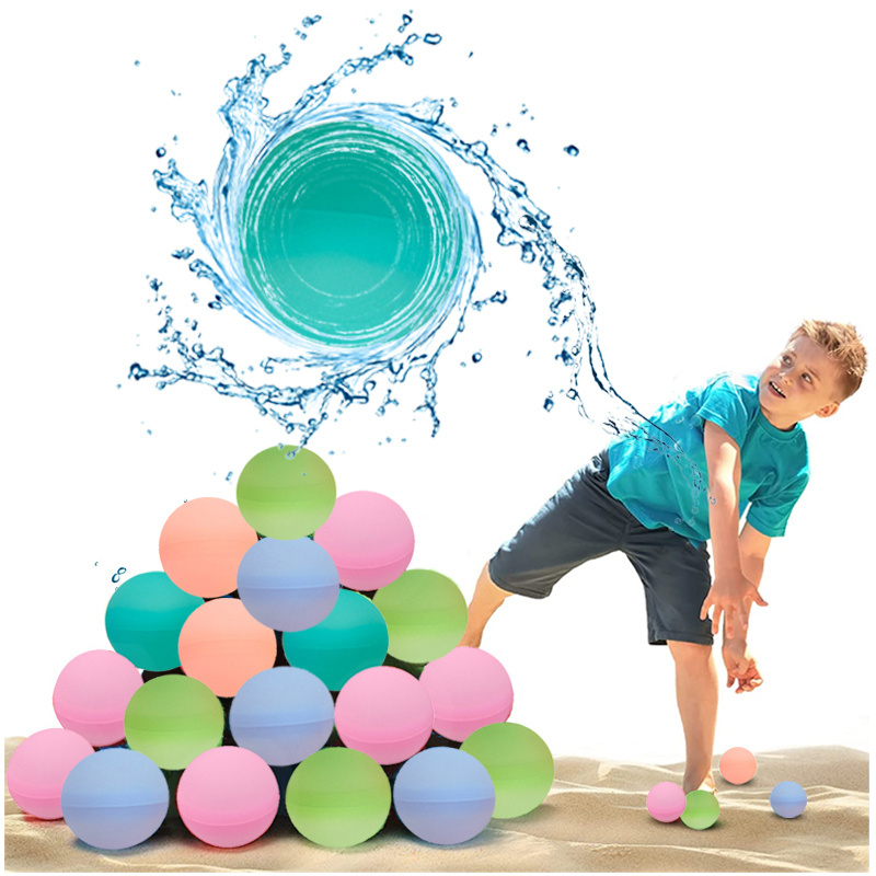 Summer Kids Toys Silicone Self Filled Reusable Water Quick Fill Water Balloons Splash Soaker Ball Toys