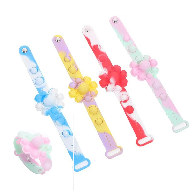 Hot sales Silicone Wristband pop bubble toy Wristbands Bubble popper Bracelet Fidget Sensory Toys