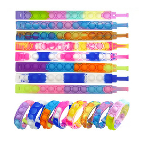 Hot sales Silicone Wristband pop bubble toy Wristbands Bubble popper Bracelet Fidget Sensory Toys