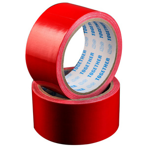 Red Cloth Fabric Tape Heat-resistant Wiring Harness Tape Looms Wiring Harness 24mm/48m hot melt glue