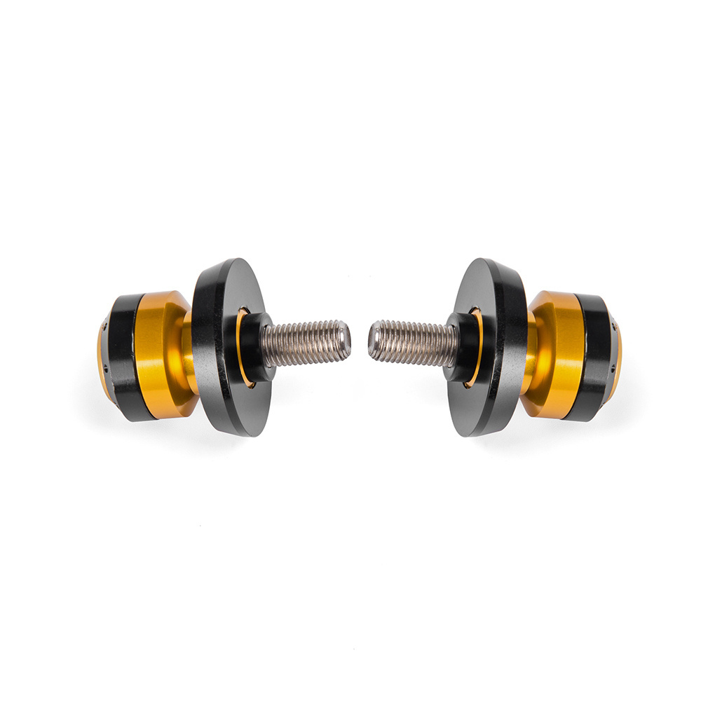 Universal M6/M8/M10 in Gold Big Size with slider Swingarm Spools Sliders Swing Screw Stands Motorcycle Swing Arm Spool