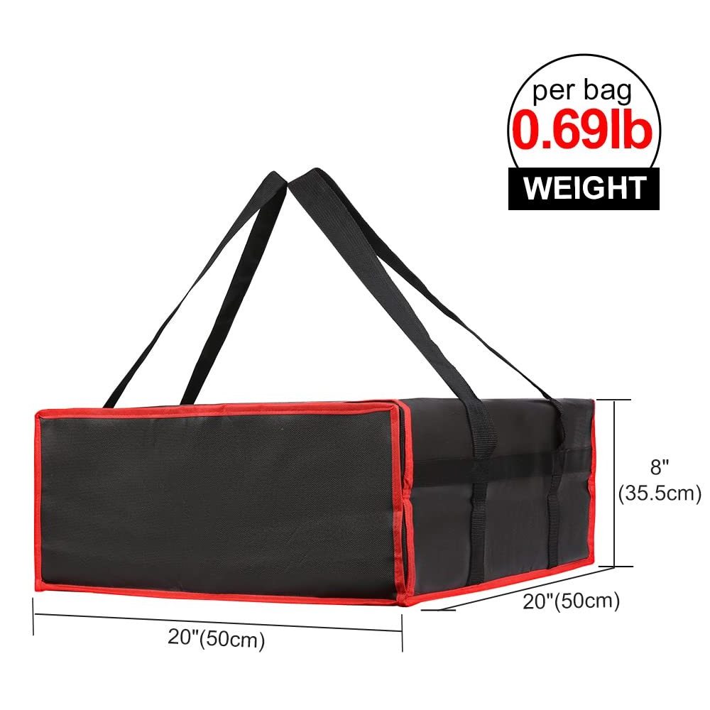 Wholesale Handle Pizza Delivery Bag Reusable Insulated Food Warmer Carrier Thermal Bags for Pizza Hut Bag