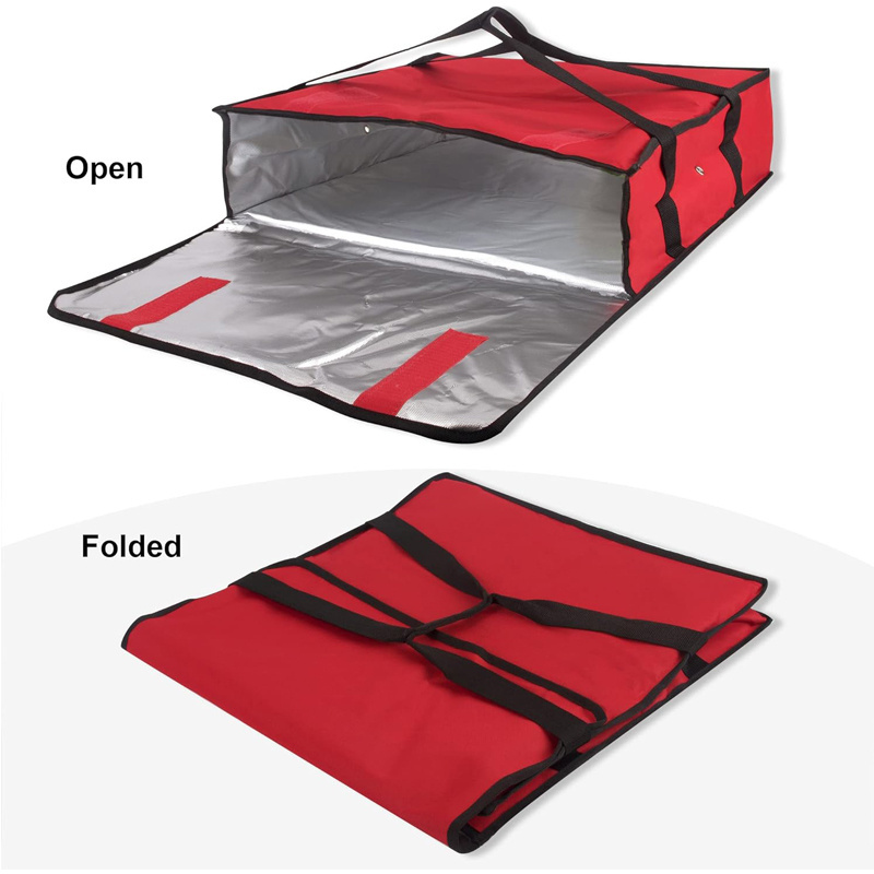 Wholesale Large Capacity Reusable Insulated Food Insulated Carry Pizza Hut Bag Food Delivery Cooler Bags