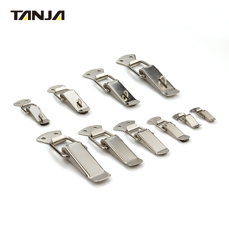 Factory Stainless Steel Spring Loaded Draw Toggle Latch Lock Catch Clamp Clip  Door Toggle Latch Industrial Cabinet Lock Hasp