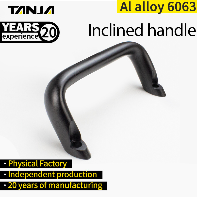 Aluminum Alloy Inclined Handle For Machine Tool Equipment Industrial Hardware Inclined Handle Cabinets Door Oval Handle