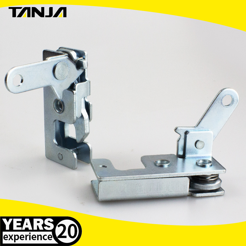 Zinc Plated Catch Concealed Lock Rotary Latches 2 stage Door Panel Metal Concealed Rotary Latch With Impact  Closing Lock