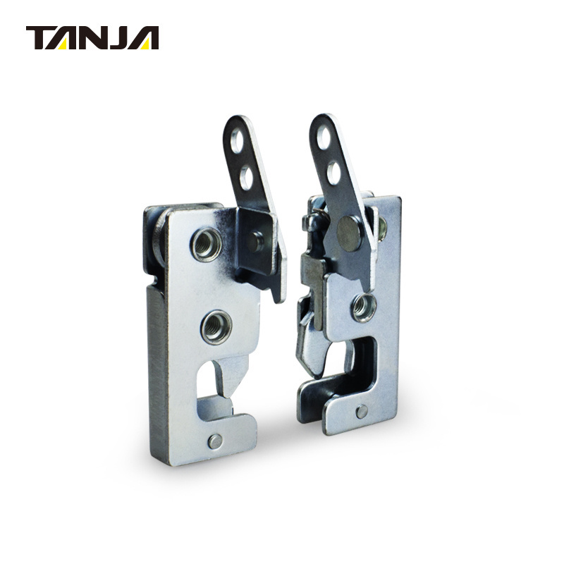 Zinc Plated Catch Concealed Lock Rotary Latches 2 stage Door Panel Metal Concealed Rotary Latch With Impact  Closing Lock