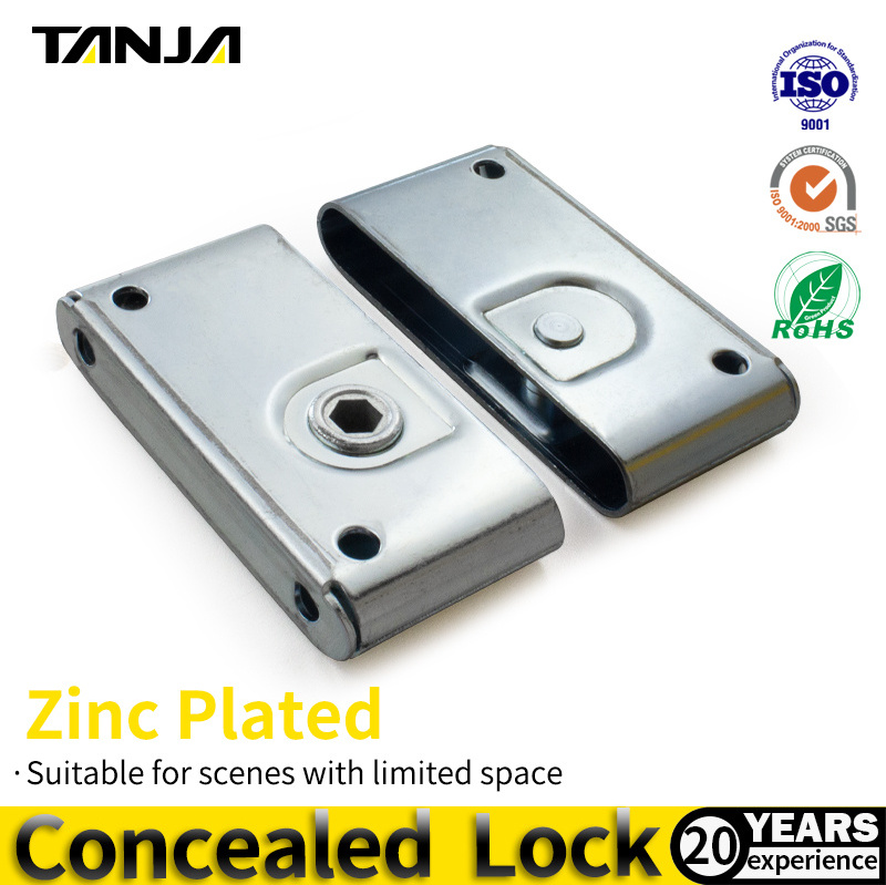 Concealed Smart Electronic Cabinet Lock Panels Quick Release Concealed Panel Fastening Draw Latch Invisible Handle Latch