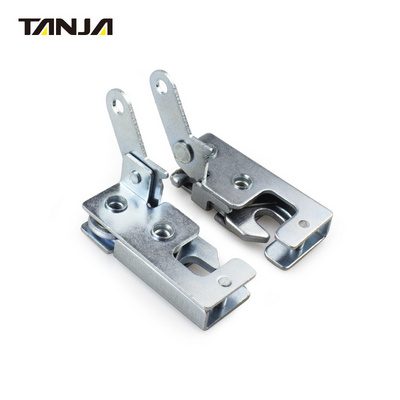 Rotary Latches Wholesale Zinc Plated Silver Impact Closing Lock Door Panel Metal Concealed Latch Slam Lock Latch