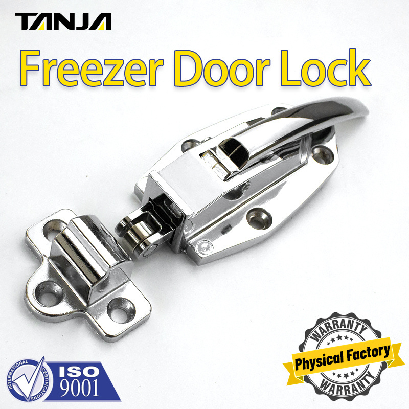 Factory Silver Freezer Refrigerator Oven Cold Storage Freezer Refrigerator Cold Room Door Handle Latch Zinc Alloy Handle Lock