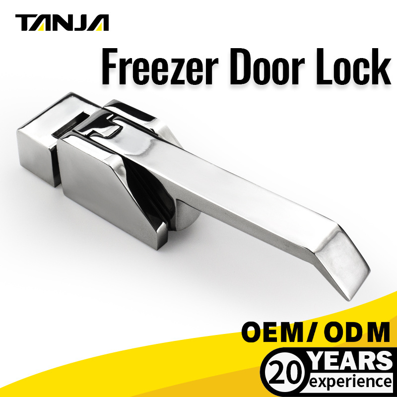 Factory Silver Freezer Refrigerator Oven Cold Storage Freezer Refrigerator Cold Room Door Handle Latch Zinc Alloy Handle Lock