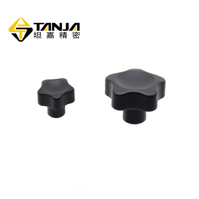 Black Polyamide Three Arms Knobs for Drilling Machine Three-Arm Nut Knob Furniture Hardware Industrial Handle Knob