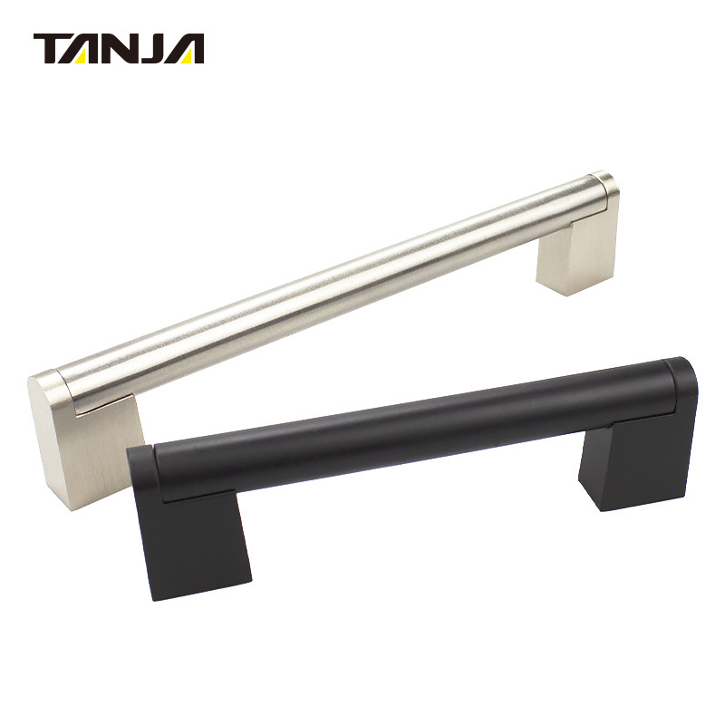 Furniture Cabinet Stainless Steel Handle M4 Foot with threaded blind holes Tubular U-handle Kitchen Handle Knob