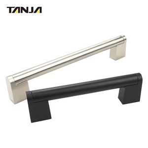 Furniture Cabinet Stainless Steel Handle M4 Foot with threaded blind holes Tubular U-handle Kitchen Handle Knob