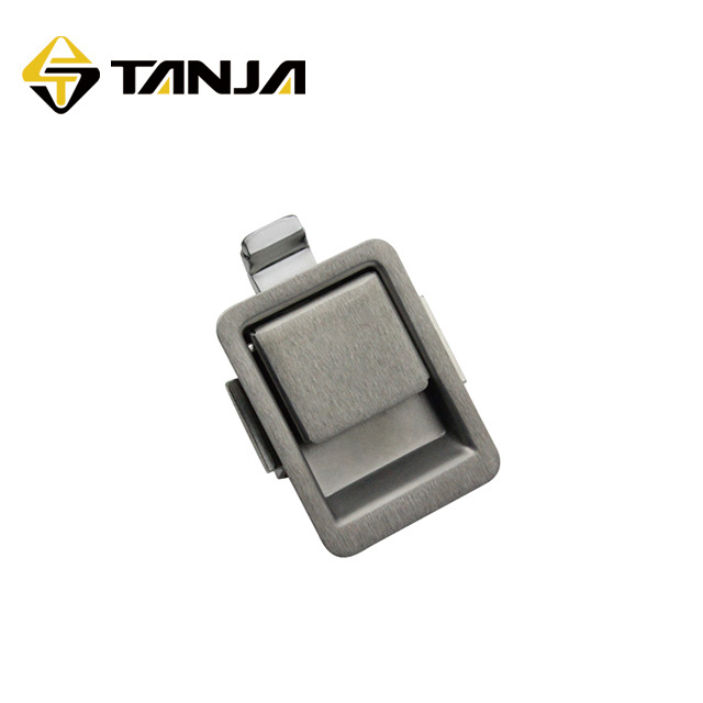 TANJA  M52 Paddle handle latch Metal cabinet door handle lock/Stainless Steel Recessed Paddle Latch/Tool box handle lock