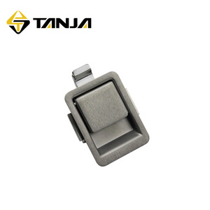 TANJA  M52 Paddle handle latch Metal cabinet door handle lock/Stainless Steel Recessed Paddle Latch/Tool box handle lock