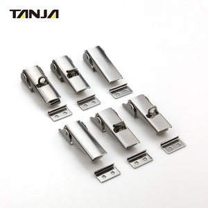 Wholesale Metal Accessories Zinc Plated Spring Loaded Toggle Latch Stainless Steel Hardware Draw Latch Lock Buckle Hasp Clamp