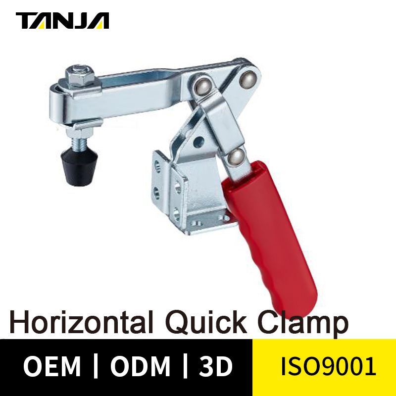 Zinc Plated Horizontal Quick Clamp Welding Fixtures Release Clamps Hold Down Safety Toggle Clamp For Woodworking Tools