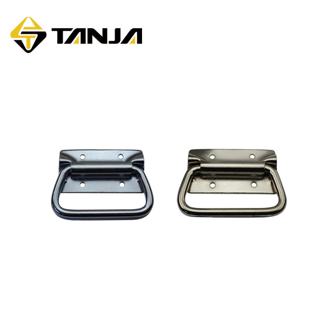 TANJA L03-2 steel with zinc plated  Mechanical Equipment Toolbox handle Metal Folding chest handle lifting handle for wooden box