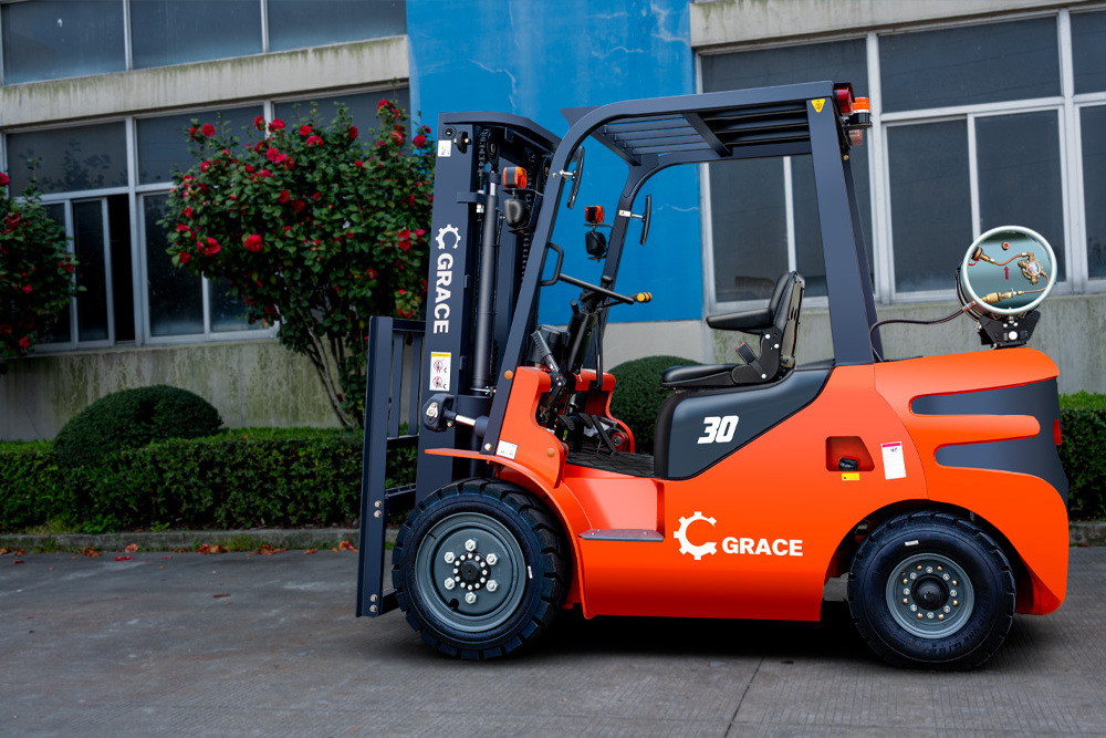 Hot selling natural gas dual fuel forklift 2000KG 1.5ton 2ton 2.5 ton Chinese engine fully free mast natural gas forklift