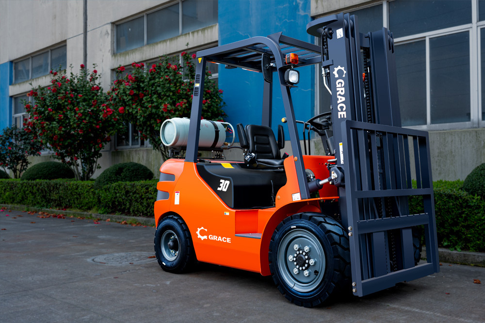 Hot selling natural gas dual fuel forklift 2000KG 1.5ton 2ton 2.5 ton Chinese engine fully free mast natural gas forklift