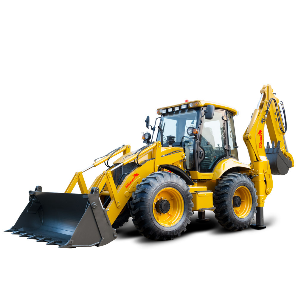 Compact new front backhoe loader 4 wheel articulated machinery small cheap loader backhoe green farm backhoe price for sale