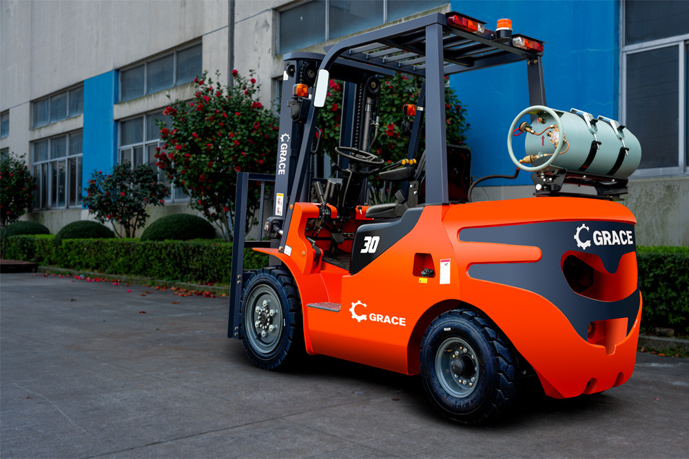 Hot selling natural gas dual fuel forklift 2000KG 1.5ton 2ton 2.5 ton Chinese engine fully free mast natural gas forklift