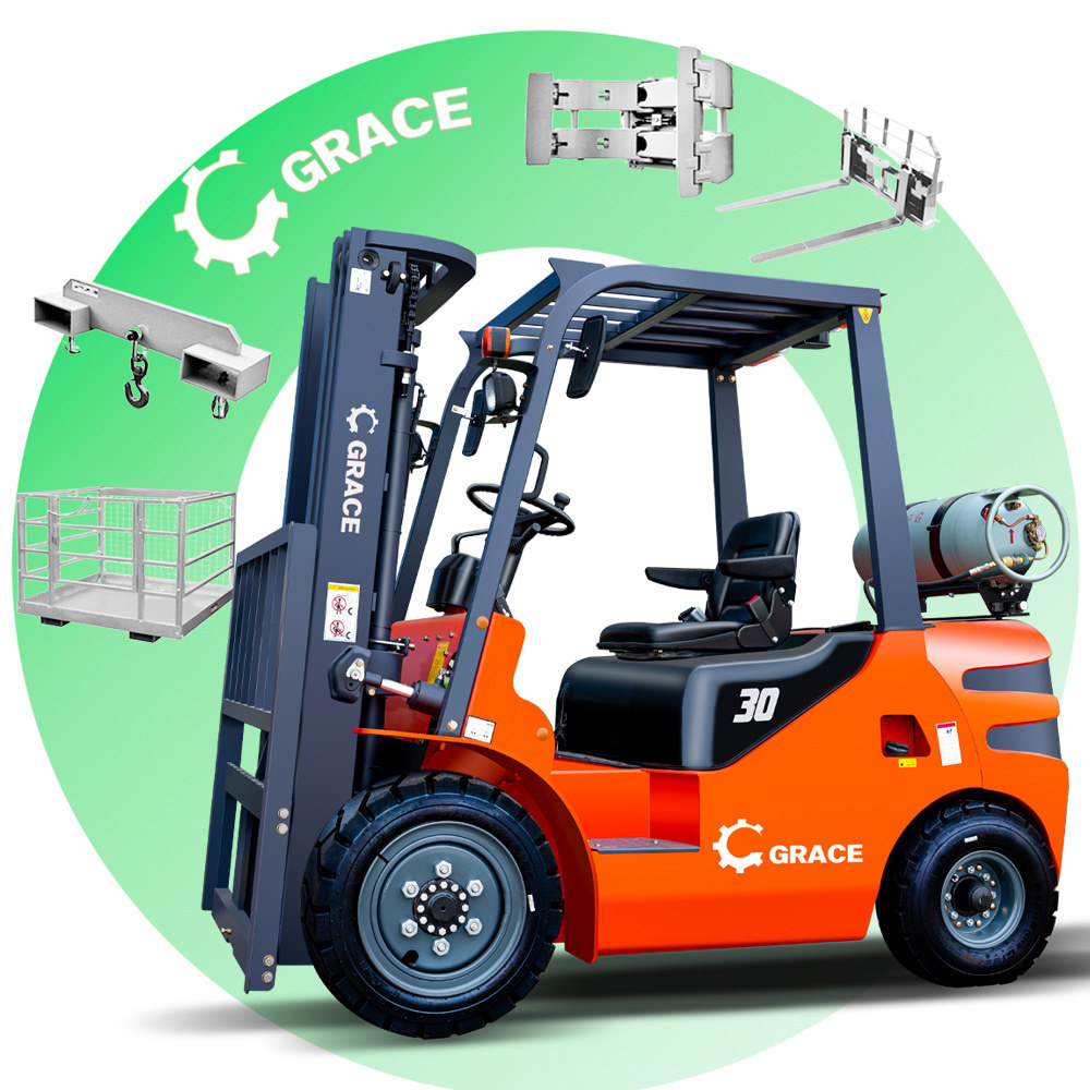 Hot selling natural gas dual fuel forklift 2000KG 1.5ton 2ton 2.5 ton Chinese engine fully free mast natural gas forklift