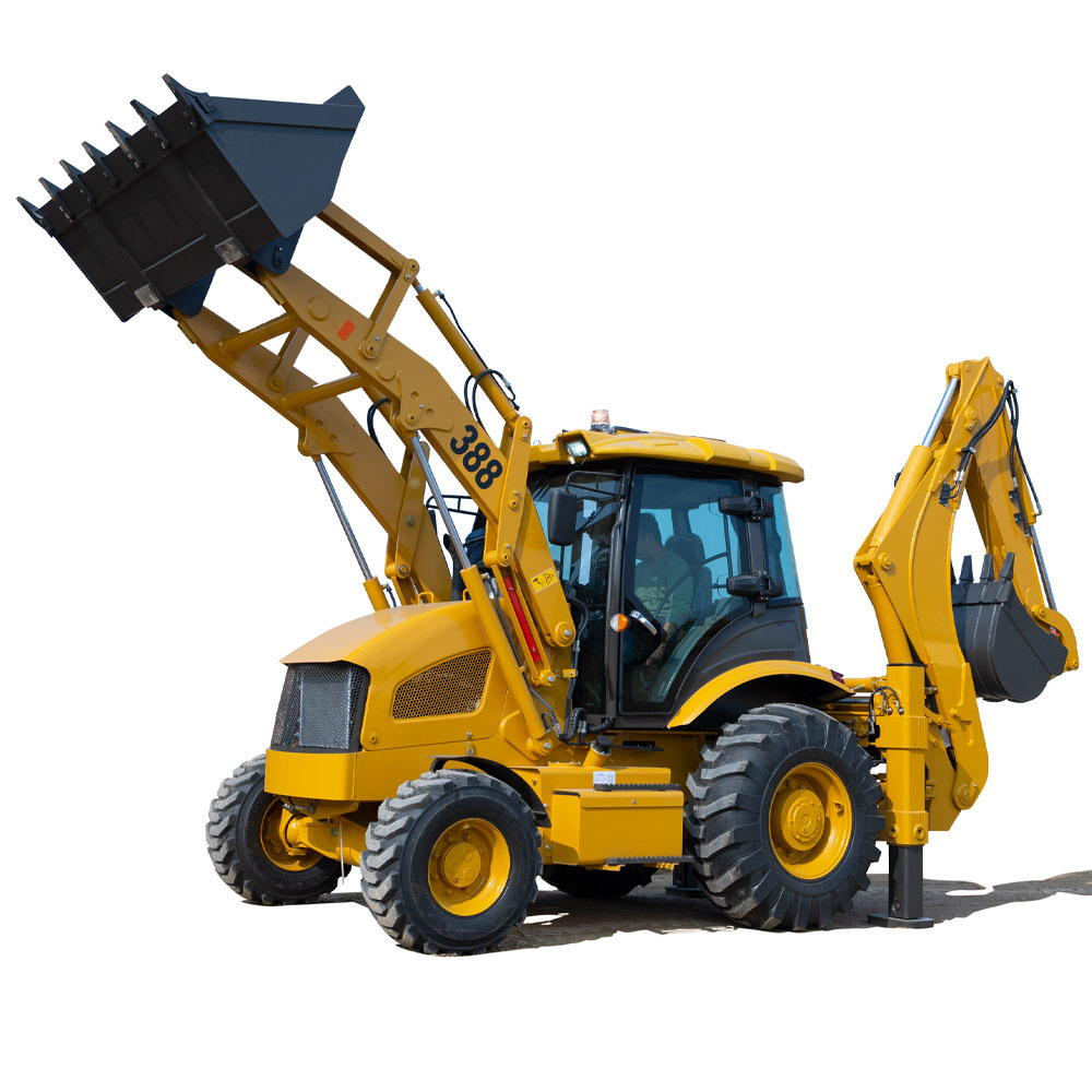 Compact new front backhoe loader 4 wheel articulated machinery small cheap loader backhoe green farm backhoe price for sale