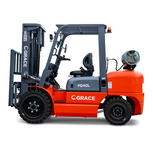 Brand new dual fuel propane LPG forklift 2 ton 3 ton 4.5m 5m 6m fork lift Japanese gasoline engine lpg forklift truck price