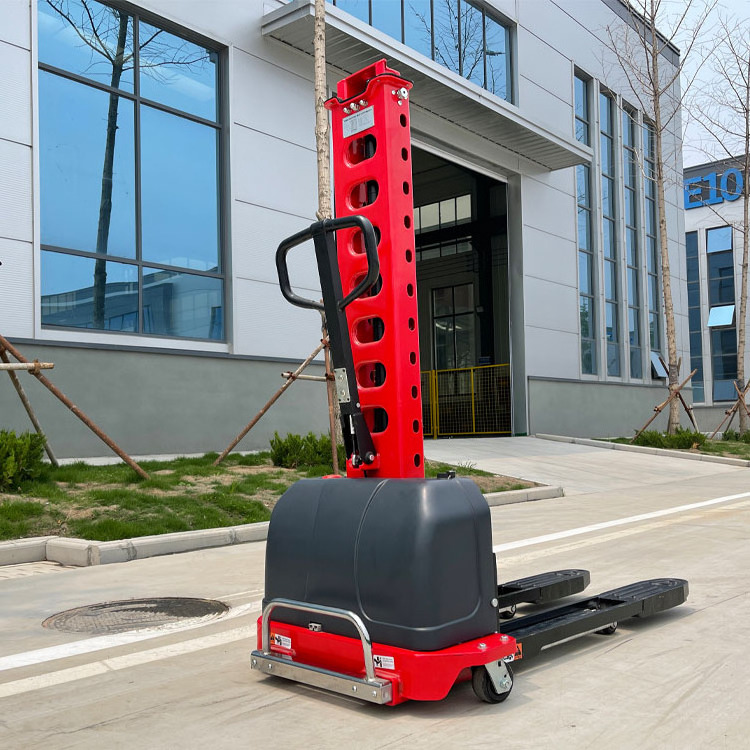 500kg 700kg 1TON Van Self -Loading Semi Electric Stacker Portable auto lift self loading pallet forklift with lithium battery