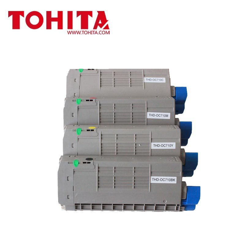 TOHITA toner cartridge 44318608 for OKI c711wt C711 C710 c711dn printer toner