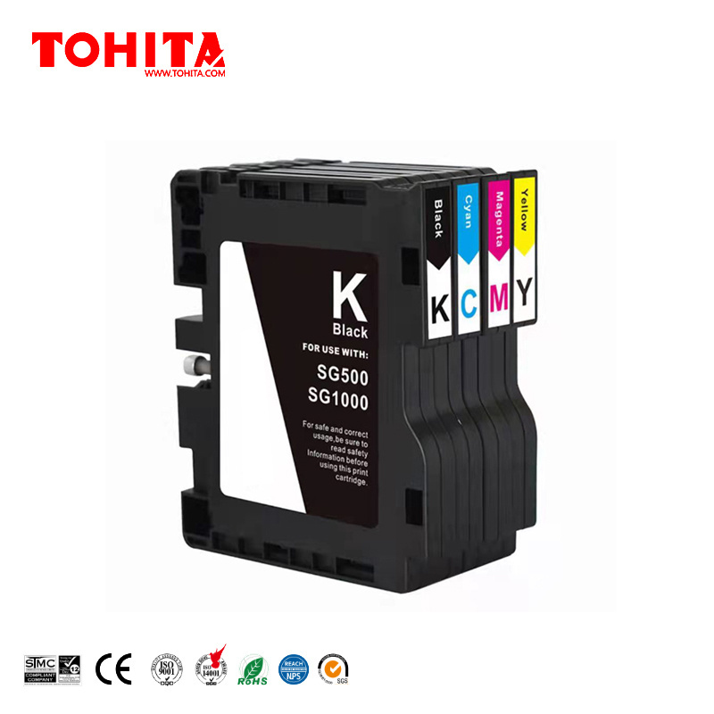 TOHITA SG500 SG1000 SG500BK SG1000BK Ink cartridge for Ricoh Sawgrass SG500 1000 ink cartridge SG 500 / SG 1000BK/C/M/Y