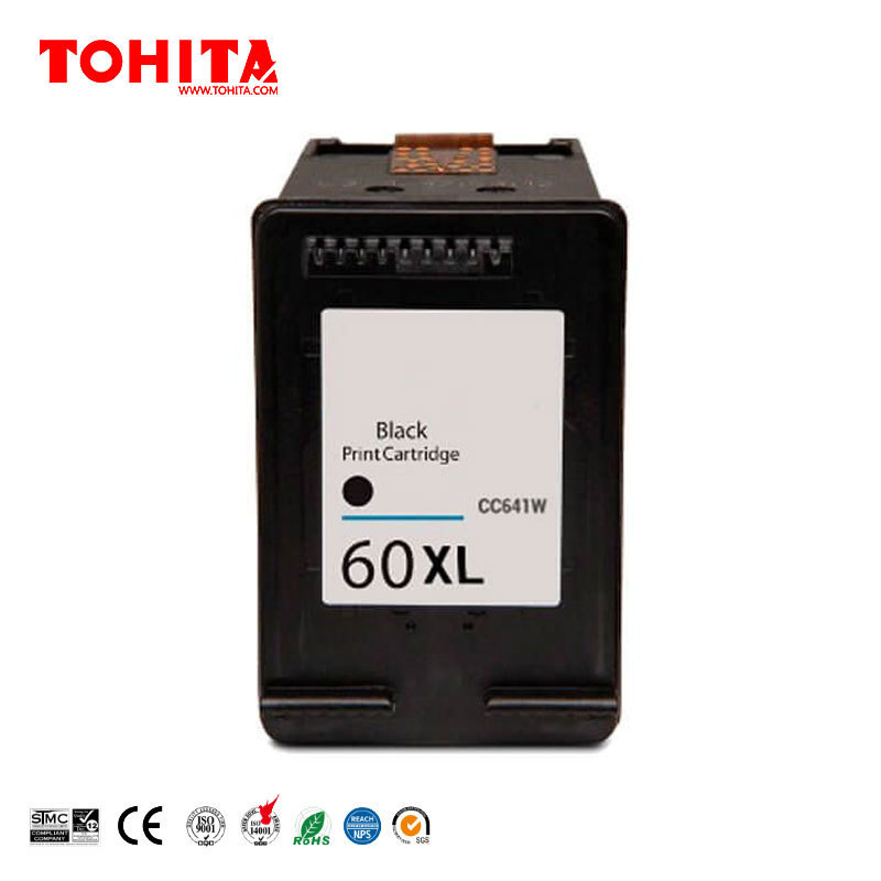 Ink Cartridge CC641W CC644W 60XL for HP ENVY 100 110 111 114 120 121 Deskjet D1620 D1630 D1658 D1660 D1663 D1668 D2530 TOHITA