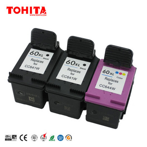 Ink Cartridge CC641W CC644W 60XL for HP Deskjet D2568 2645 2660 2663 2666 2668 2680 5545 5560 5563 5568  TOHITA