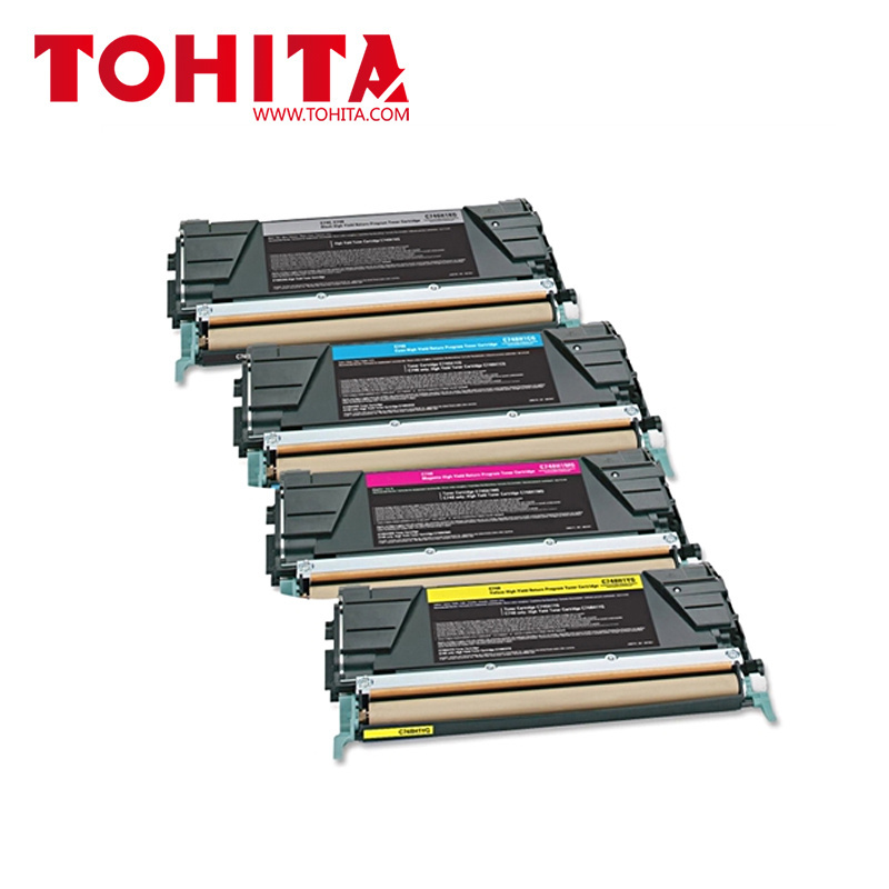 Toner cartridge for Lexmark C746 C748 X746 X748 toner C746H2MG C746H2CG WW C746H2KG C746H2YG of TOHITA