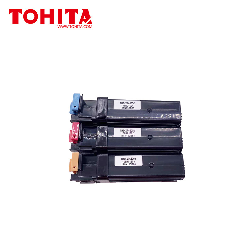 Toner Cartridge 106R01604 106R01603 106R01602 106R01601 for Xerox Phaser 6500 6500N 6500DN WC 6505 toner TOHITA