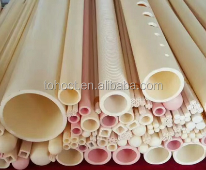 TOHO manufacture alumina corundum ceramic tube pipe rod roller